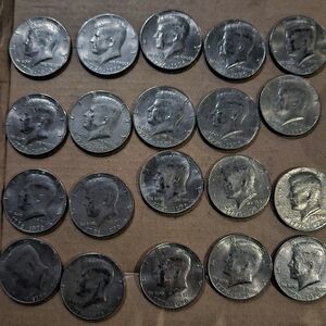 Roll Of 20 Kennedy Bicentenial Half Dollars.